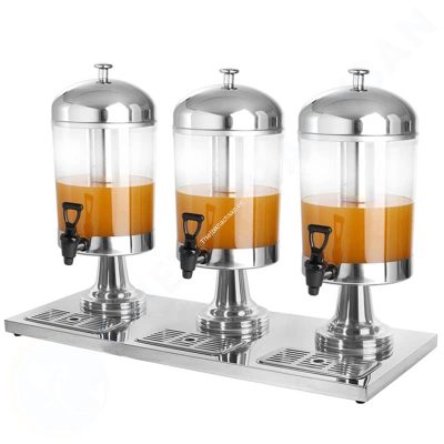 Bình đựng nước trái cây không tai 3 ngăn 24 lít