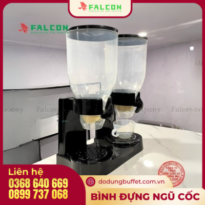 bình đựng ngũ cốc 2 ngăn