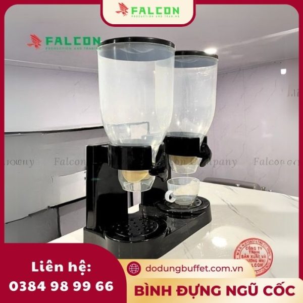 Bình đựng ngũ cốc 2 ngăn