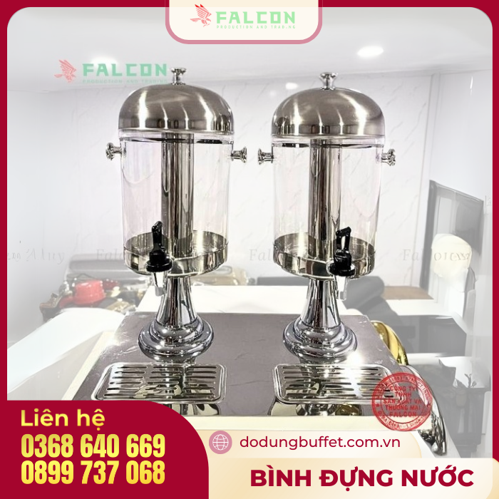 bình đựng nước trái cây 2 ngăn