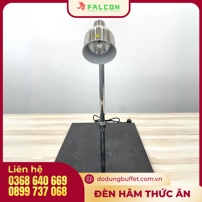 đèn hâm thức ăn bàn đá