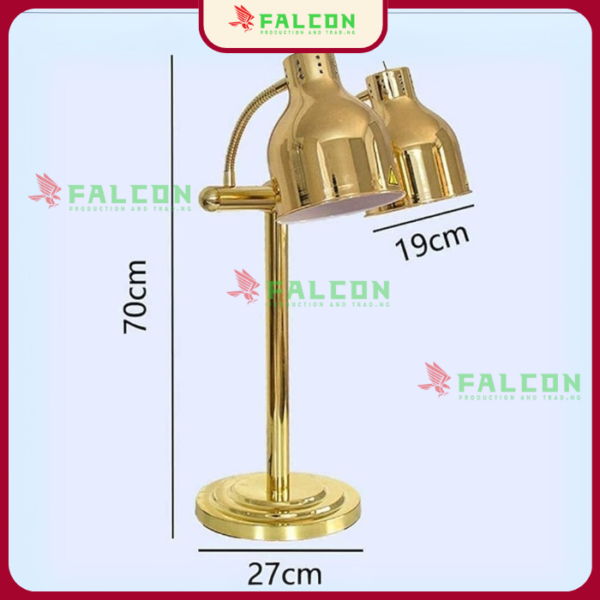 Đèn hâm thức ăn để bàn 2 bóng GIÁ RẺ