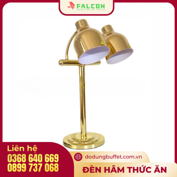 Đèn hâm thức ăn để bàn 2 bóng