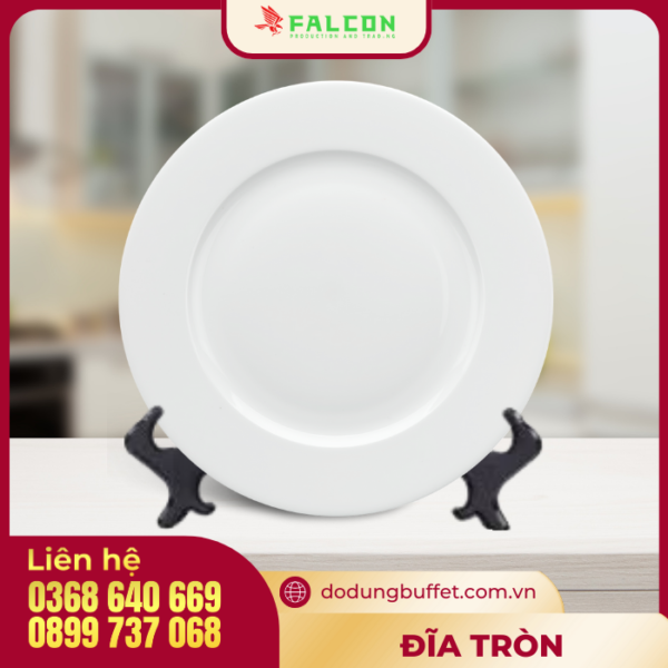 Đĩa tròn cạn / sâu 11"