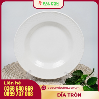 Đĩa tròn cạn / sâu 9"
