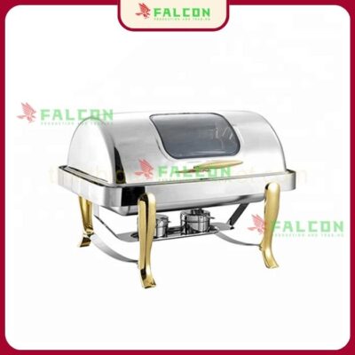 Nồi Hâm Buffet Chữ Nhật Chân Đúc - Mạ Vàng Falcon
