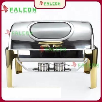 Nồi Hâm Buffet Chữ Nhật Chân Đúc - Mạ Vàng HCM