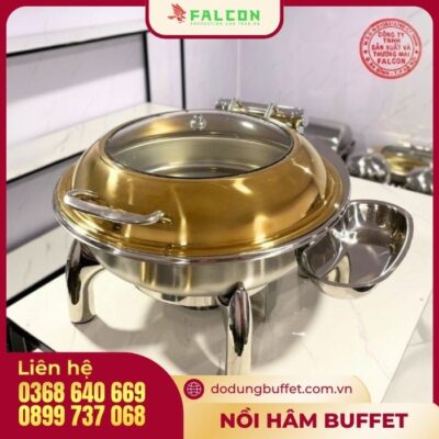 Nồi hâm buffet tron chân rời