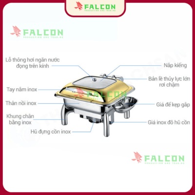 Kich thước chi tiết của nồi hâm