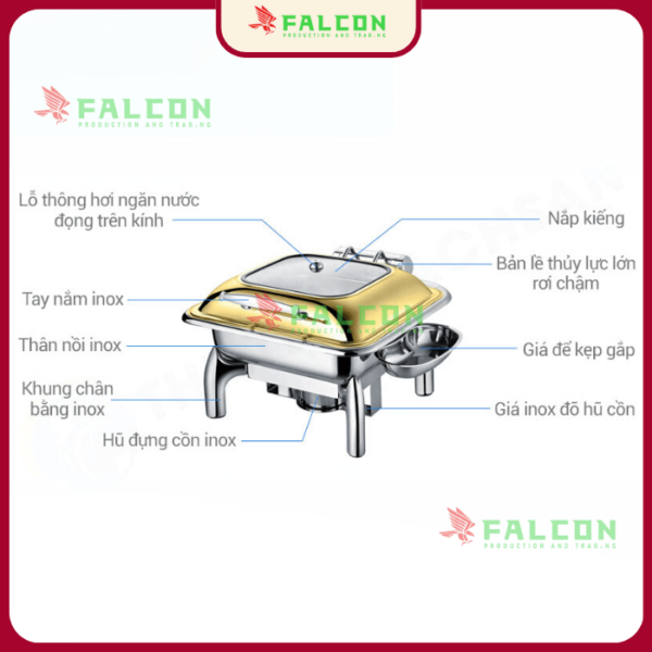Kich thước chi tiết của nồi hâm