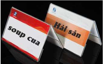 bảng tên món ăn