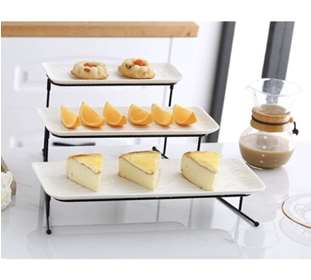 khay kệ đựng bánh 3 tầng