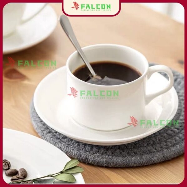Bộ tách cafe + đĩa kê + muỗng