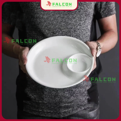 Đĩa tròn khay chấm _ Phụ kiện tiêu chuẩn buffet