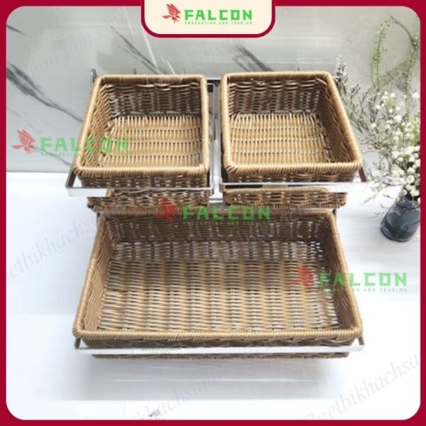 Khay - kệ bánh mỳ 2 tầng
