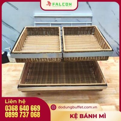 Khay - kệ bánh mỳ 2 tầng