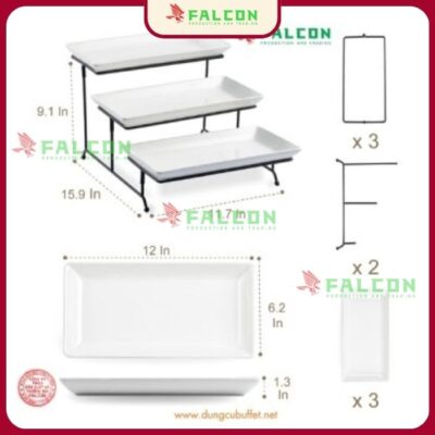 Khay kệ đựng bánh 3 tầng