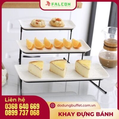 Khay kệ đựng bánh 3 tầng