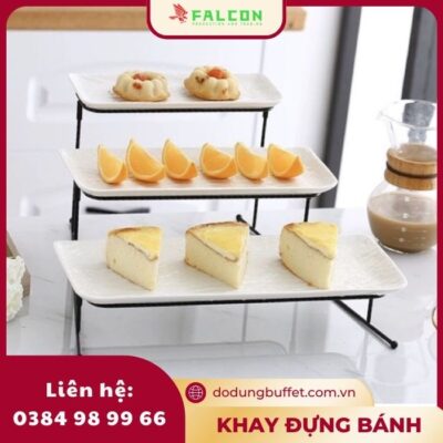 Khay Kệ Đựng Bánh 3 Tầng
