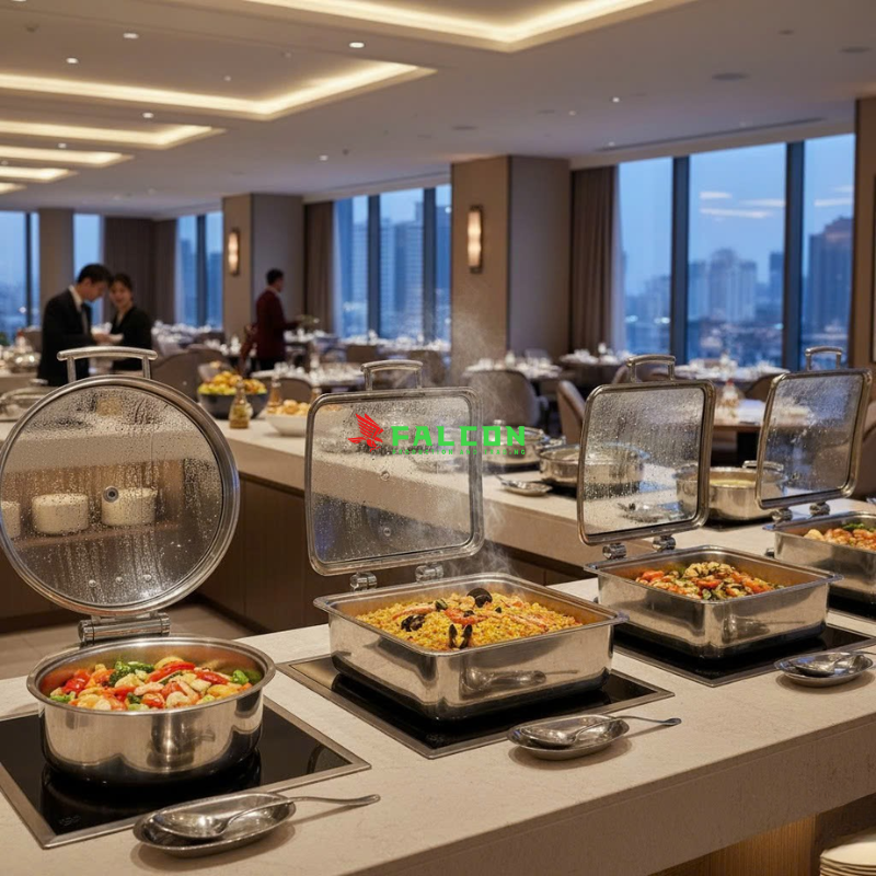 Chất liệu nồi hâm bằng inox 304, đồ bền cao, không gỉ sét