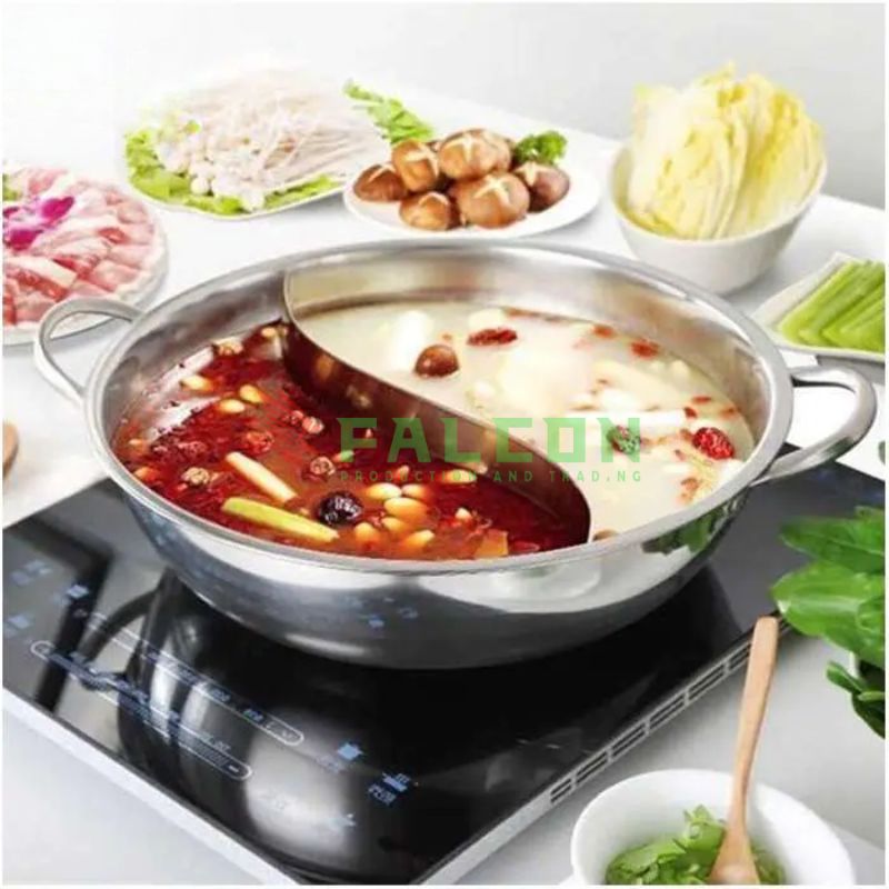 Nồi nấu lẩu 2 ngăn