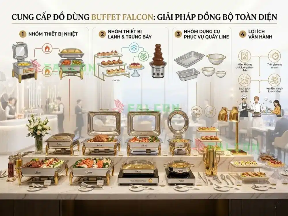 Cung Cấp Đồ Dùng Buffet Falcon