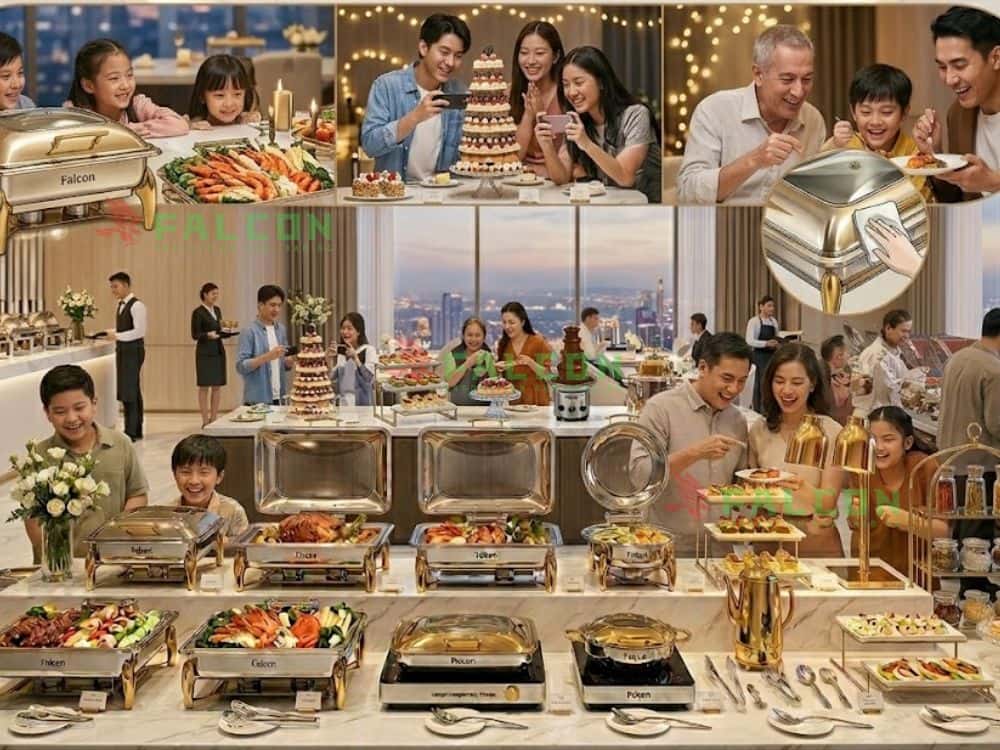 Full setup đồ dùng buffet