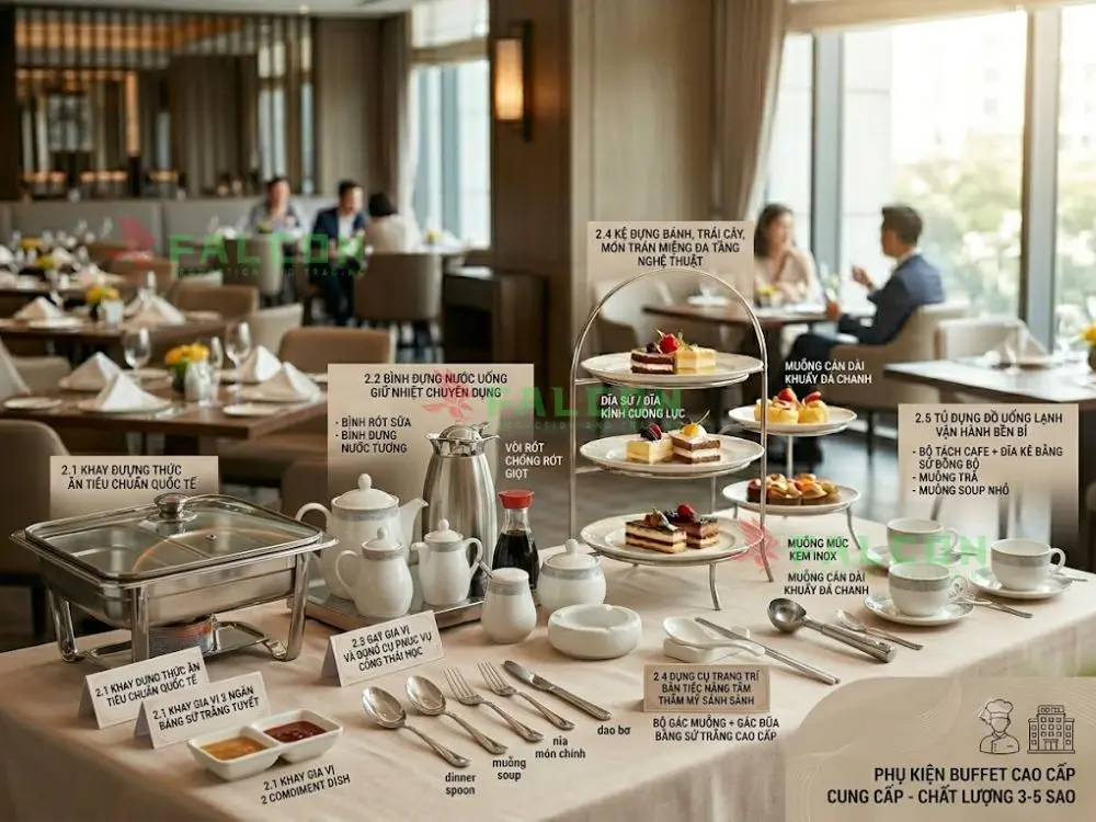 Tiêu chí lựa chọn phụ kiện buffet